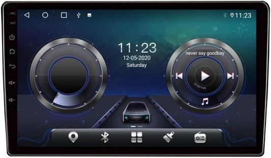 NK-A10 2GB+32GB Android Car Stereo – Wireless CarPlay, QLED Touchscreen, Wi-Fi, Hi-Fi Sound, FM Radio, 2GB RAM + 32GB Storage